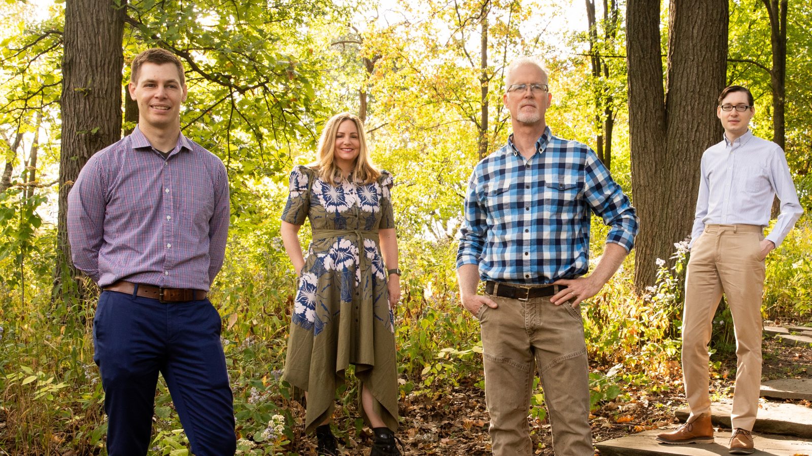 Denny, Amy, Tom, and Garrett in 2021.